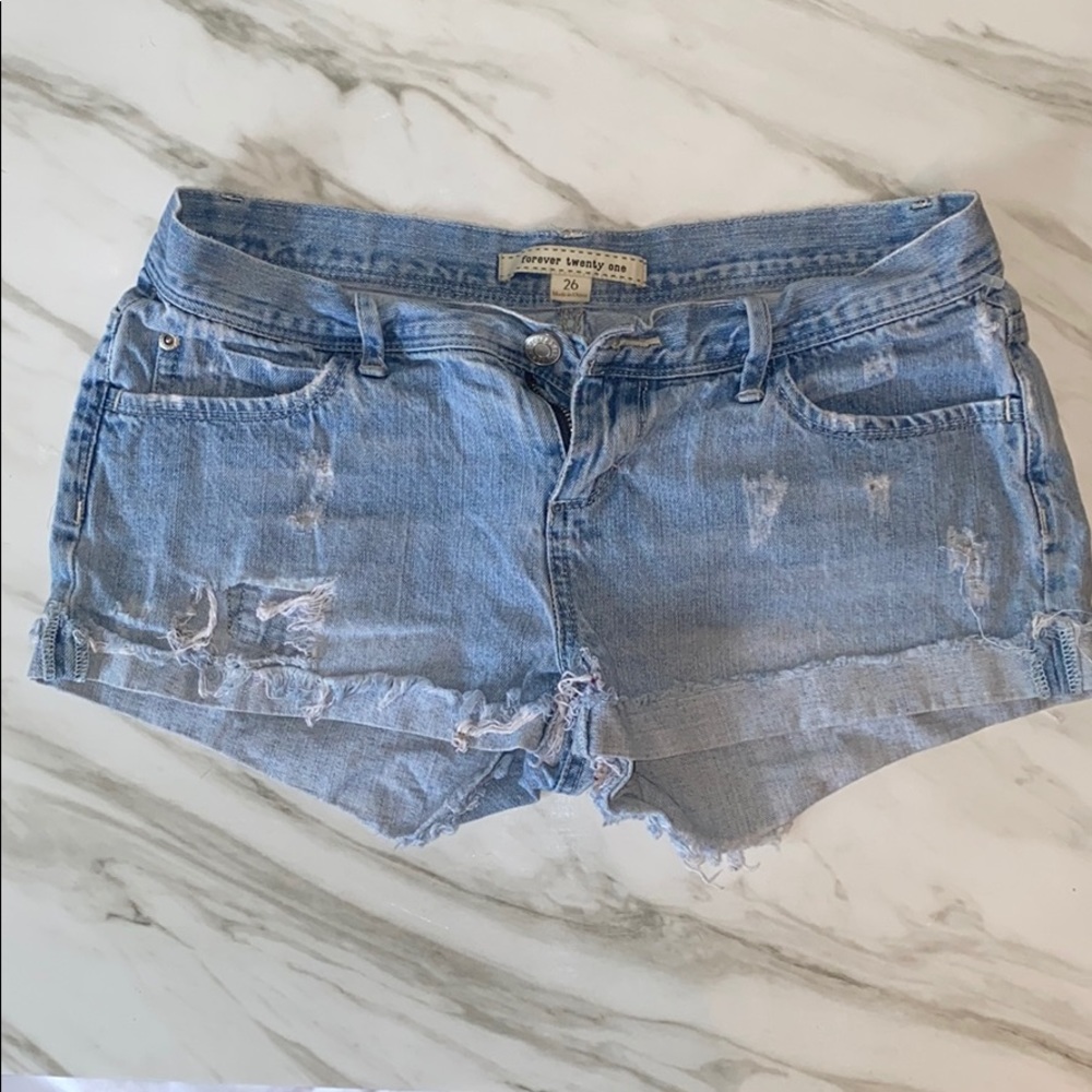 F21✨Distressed Denim Shorts | 26